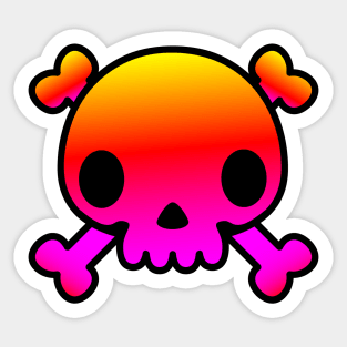 Skull (color) Sticker